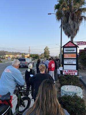 grand opening line at 7:00AM