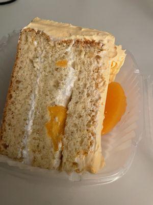 Peach tres leches