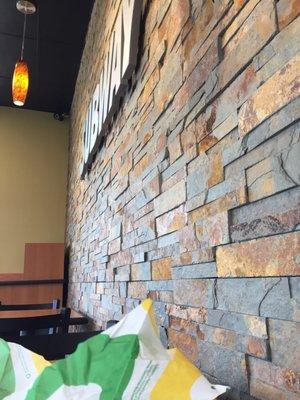 Impress with the decor on the wall. Modern clean look. Good job subway on Hesperian across Chabot College