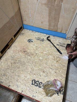 Flooring repair due to a leak