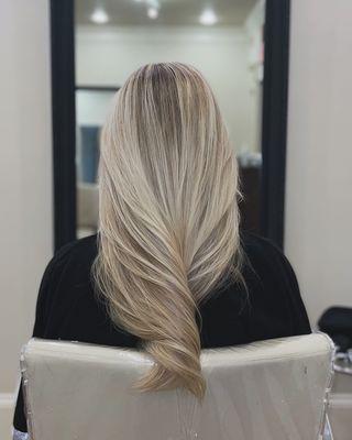 Winter depth balayage highlights