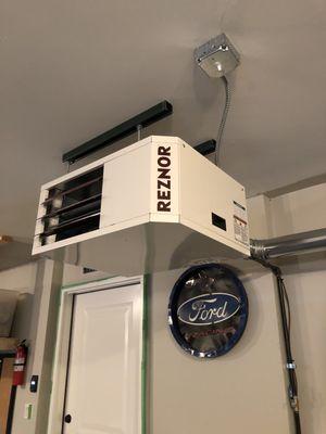 Patriot Heating and Cooling Inc just installed my gas heater for my garage last week