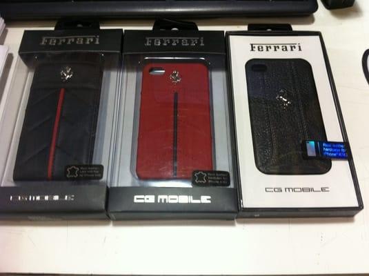 Ferrari license leather iPhone cases!!!! Love love love!!!