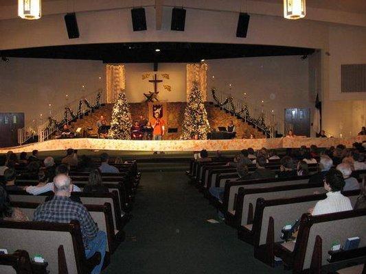 Our Church decorated for Christmas