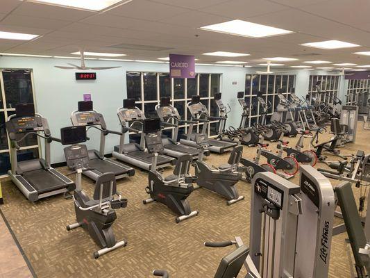 Cardio - The best place to start a fitness program is going to be in the Cardio area. Monitor your heart rate and burn calories.