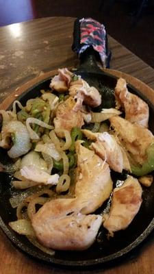 Overcooked chicken fajitas