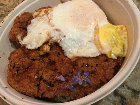 Can't wait to dig into this Hot Fried Chicken Bowl !!