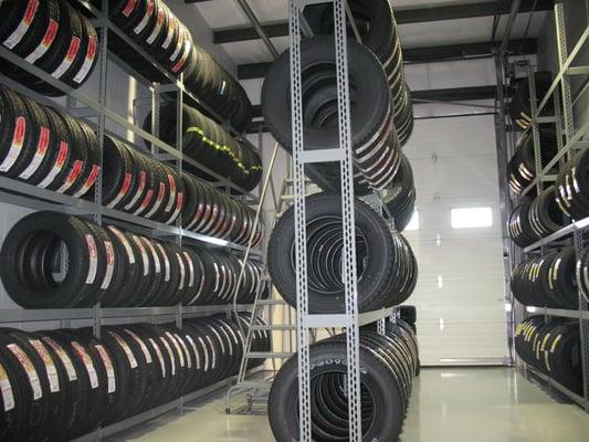 WE have over 10,000 tires in our network for same day service!!  Plus we have 300 on site !!!