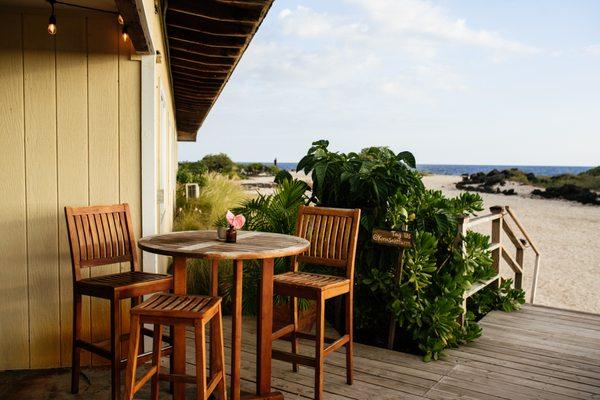 The oceanfront breezeway, we start the salt farm tour there