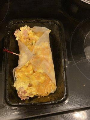 BREAKFAST BURRITO! Huge! 7net carbs! Amazing!!!