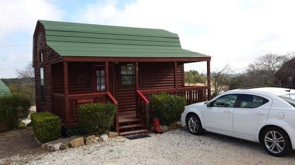 The Red Rose our cabin for the night very cozy