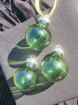 Green Ball Style Ornaments