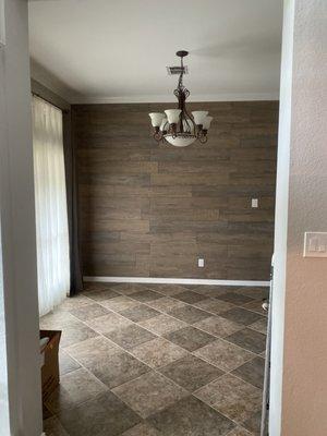 Dining room new accent wall