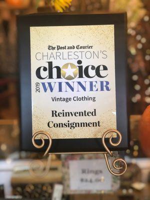 Charleston's Best Vintage Store 2 years in a row