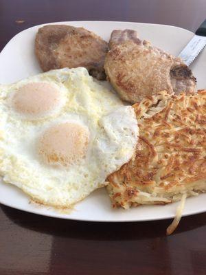 Pork chops & eggs