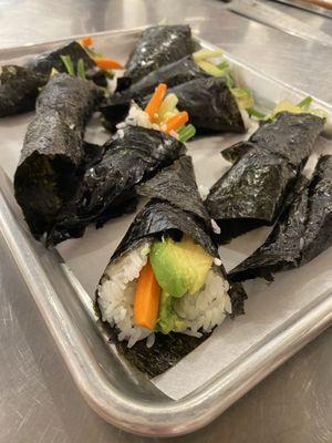 vegetable hand rolls