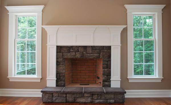 Custom Mantels with Recessed Inner Panels