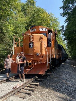 Our train at the old trestle bridge.