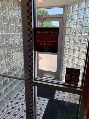 Doorway at the Steak 'n Shake in Joplin, MO.