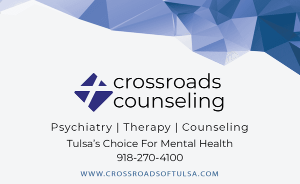 Tulsa's Choice for Mental Health. Over 25 mental health professionals on staff.