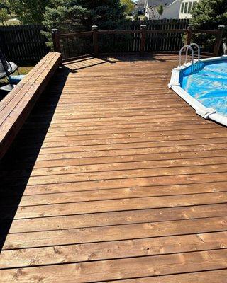 Deck restoration & Sealing with a 2 year warranty with non-peeling or chipping