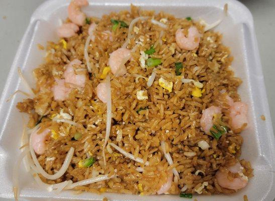 Shrimp fried rice plate