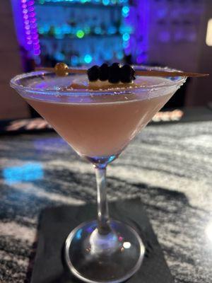 Blueberry Lemon drop martini