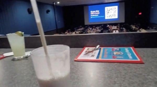 Seat Viewing and Milkshake