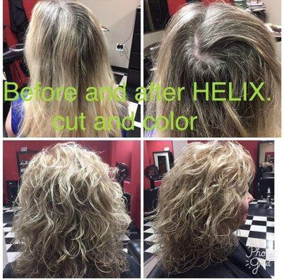 Helixcut before and after