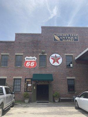 Golden Leaf Antique Market. It's in an old tobacco warehouse.