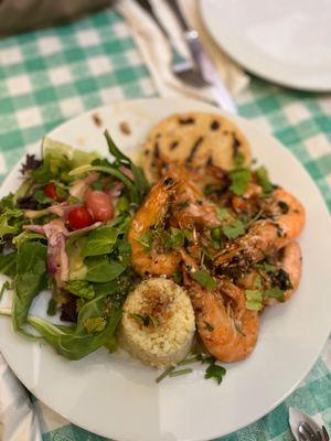 Jumbo Spanish Garlic Shrimp Dinner - very tasty, and generous portions