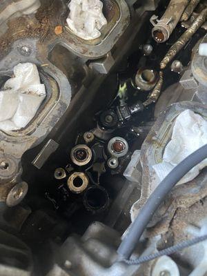 Another Dodge notorious oil filter housing leak repair