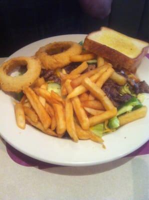 A carbacious steak salad:)