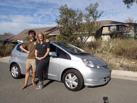 Our used 2013 Honda Fit purchased at La Costa Auto Sales.