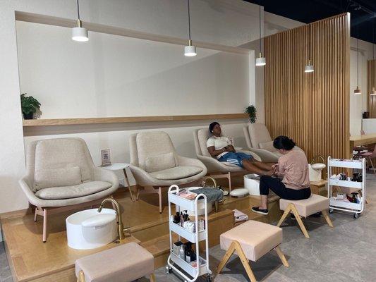 Pedicure stations