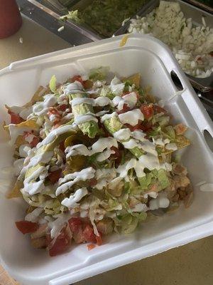 Nachos asada