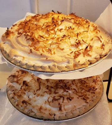 We are famous for our pies! And these are our coconut pies!