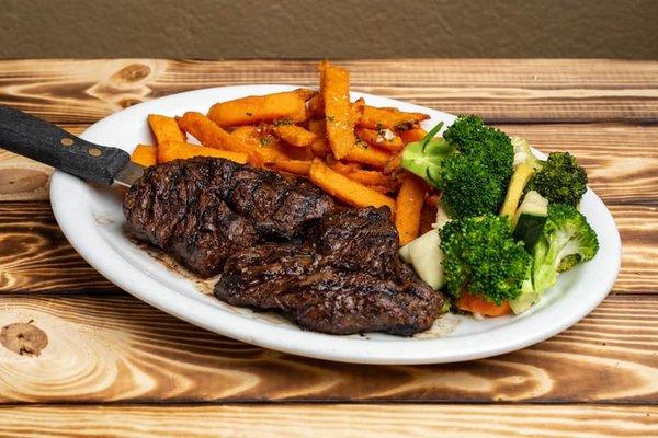 Signature Hanger Steak & Sweet Potato Fries