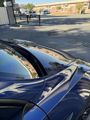 Mirror like finish from the ceramic coating