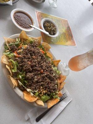 Taco salad minus avocado.