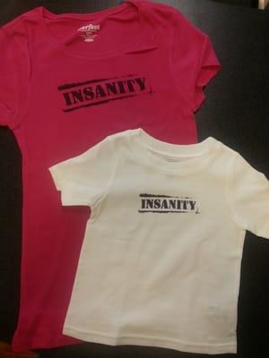 My little guy and I will be wearing our matching Insanity shirts!  Love them!