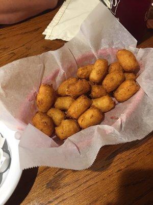 Complimentary Hushpuppies.