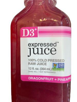 Dragonfruit and pineapple juice