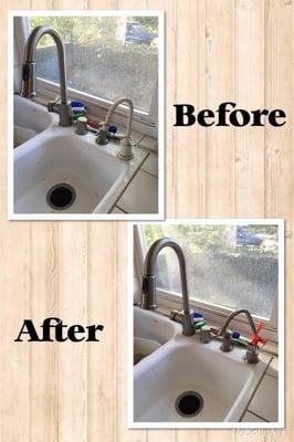 Customer requested we find the same finish H/C faucet as their kitchen faucet - DONE!!!