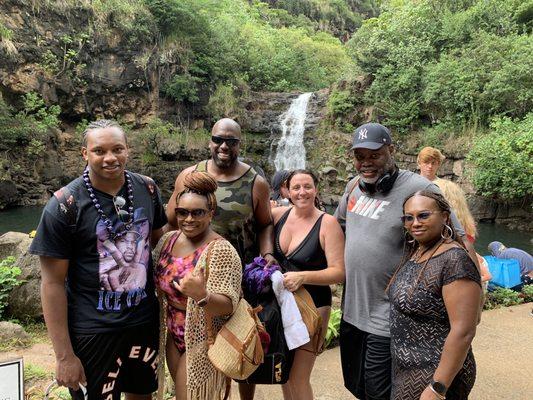 Waterfall swim at Waimea Falls