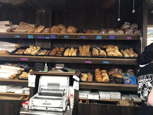 fresh baked breads and rolls