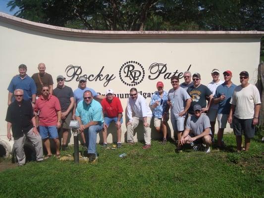 JR Cigars of Clayton, MO, visit the Rocky Patel Premium Cigar factory with Christopher Mey in El Paraiso, Honduras.