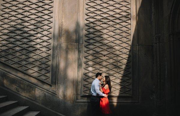 Engagement session in Central Park, NY, NY