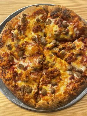 Cheeseburger pizza