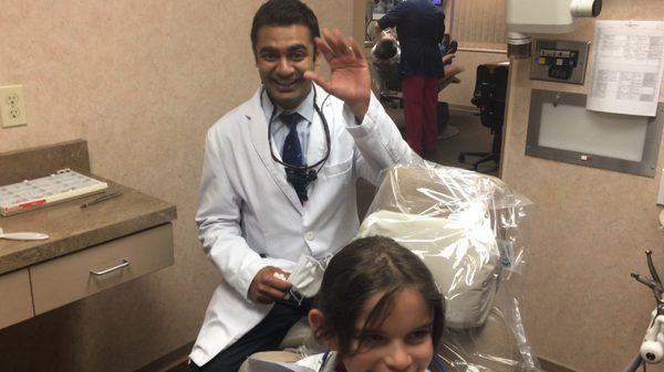 Always a smile from Dr. Vaid and always a willingness from my kiddo.